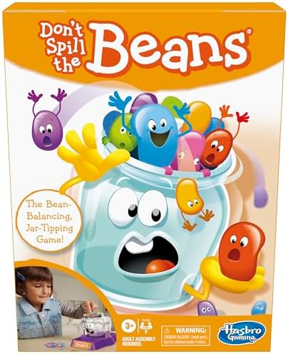 Hasbro Gaming Don't Spill The Beans Game for Kids, Easy and Fun Balancing Game for Children Ages 3 and Up, Easter Gifts for Boys and Girls, Preschool Games for 2 Players, Kids Board Games by Unknown