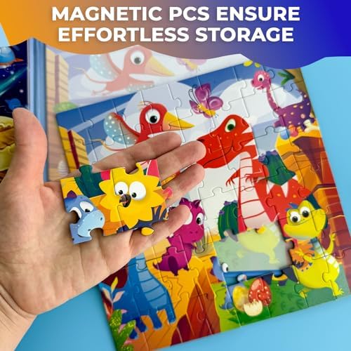 Magnetic Puzzles for Toddlers 3-5 - 2x48 Pieces Travel Games for Kids 2-4 - Image 5