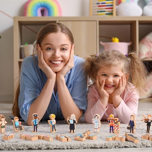 Blosssound 30 Pcs Community Helpers Blocks Preschool Community Helpers - Image 4