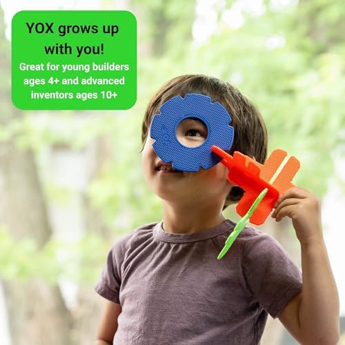 Box of YOX, Creative Educational Building & Construction STEM Toy Set for Kids, Learning Toys for Children Ages 4-10, Boys & Girls Fun Gift, Preschool & Classroom Toys, 50 Parts, Storage Box Included - Image 4