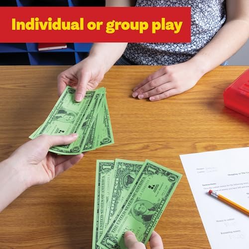 LEARNING ADVANTAGE One Dollar Play Bills, Set of 100, Sized Like Real Cash - Image 5