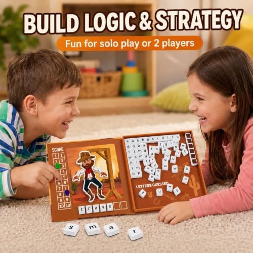 TRAVOFUN Magnetic Hangman Game | Travel Games for Kids Ages 4-8 - Image 6