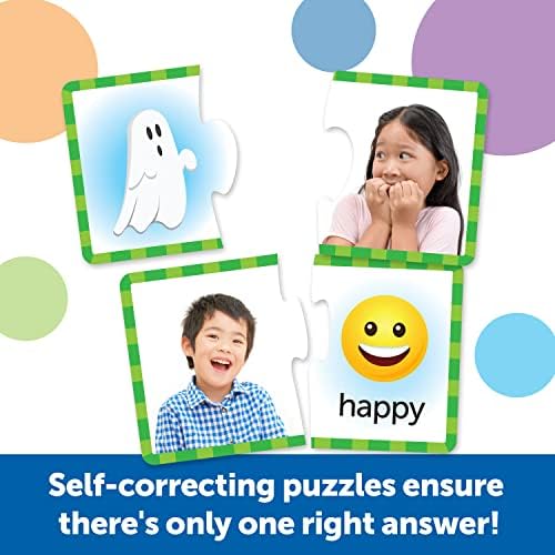 Learning Resources Feelings & Emotions Puzzle Cards - SEL, Emotional Regulation Tools for Kids, Toddlers Calming Corners, Montessori Essentials, Matching Games, Flash Cards, Homeschool, Preschool - Image 4