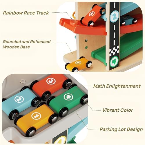 Montessori Toddler Toys for 1-2 Year Old Boy, First Birthday Gifts, Grey - Image 5