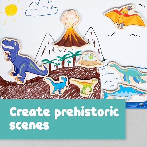 Spark & Wow Wooden Magnets, Dinosaurs, Magnets for Kids Ages 2+ - Image 4