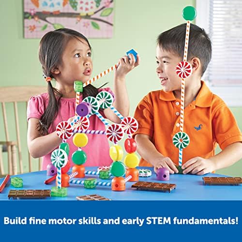 Learning Resources Candy Construction Building Set - Creative Building Toys for Kids, Toddler STEM Toys, Kids STEM Activities, Construction Sets, Preschool Engineering Toy - Image 2