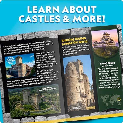 National Geographic Jumbo Cardboard Building Blocks 30-Piece Castle Set - Image 6