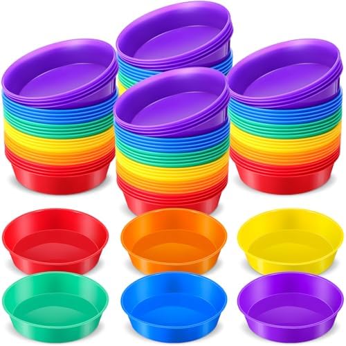 48 Pcs Sorting Bowls for Toddlers, 6 Colors Counting Bowls by Sonwyoung