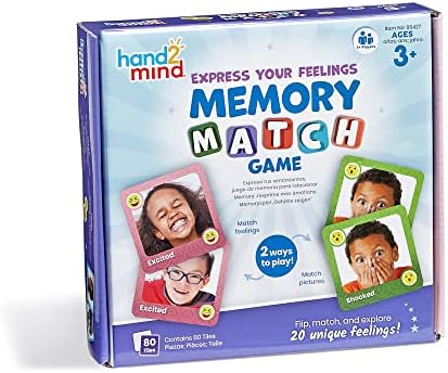 hand2mind Express Your Feelings Memory Match Game, Emotion Cards by hand2mind