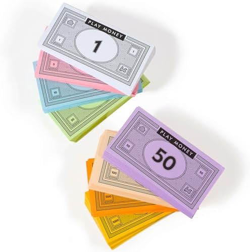 520-Piece Play Money for Board Games, 8 Denominations, Pretend Play Cashier - Image 2