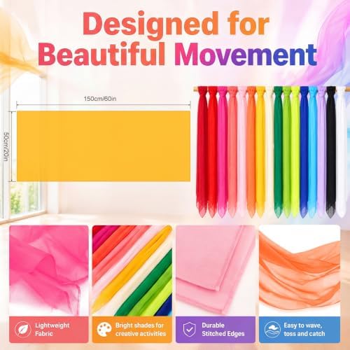 Breling Large Chiffon Play Scarves Bulk - Image 2
