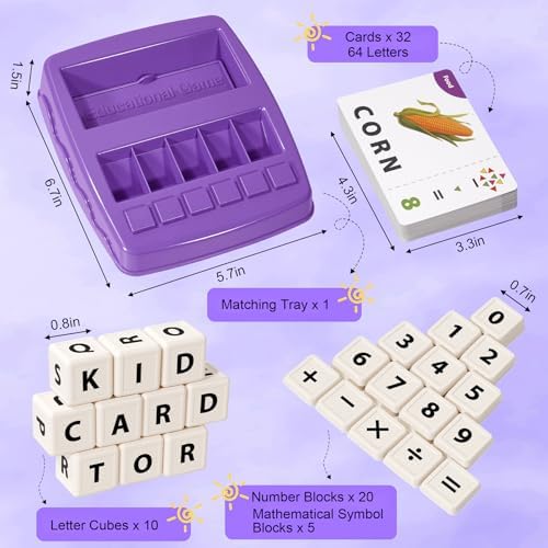 Montessori Matching Letter Game Toys for 3 4 5 Year Old Boy Girl Gifts Kids - Image 2