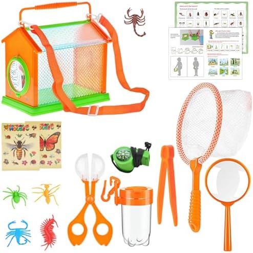 Nature Explorers Set for Ages 4-12, Includes Observation Box, Butterfly Net Catcher, Outdoor Discovery Observation Set - Image 3
