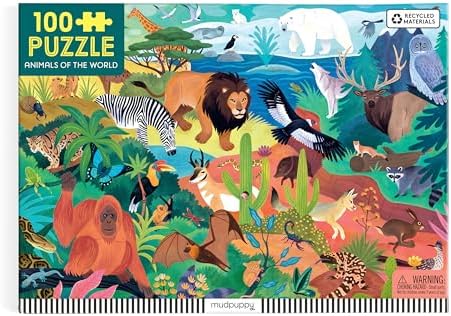 Mudpuppy - Animals of the World 100 Piece Jigsaw Puzzle for Kids - Image 5
