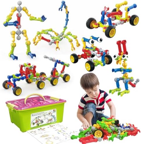 Huaker STEM Building Toys for 3 4 5 6 7 8 Year Old Boys Girls Birthday Gift by Huaker