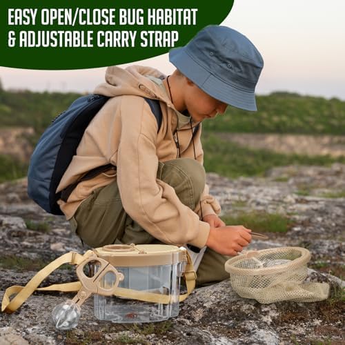Montessori Mama Kids' Bug Catching Kit - Complete Insect Exploration Set with Habitat, Extendable Net, Magnifying Tools & Carry Strap - Educational Outdoor Adventure Gift - Image 3