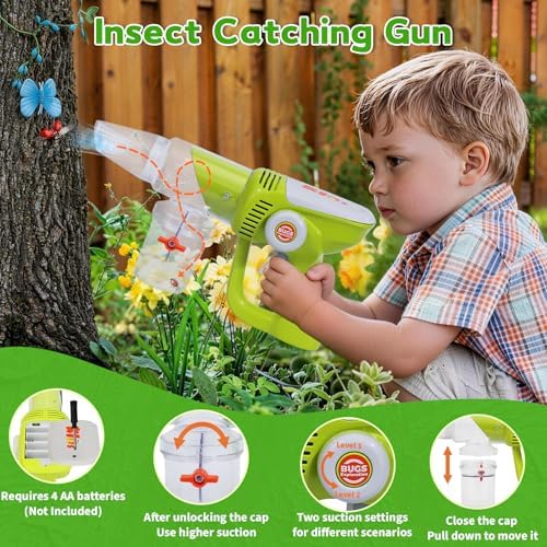 Bug Catcher for Kids 3-5, Bug Vacuum Toys Set，Summer Outdoor Explorer Kit - Image 2