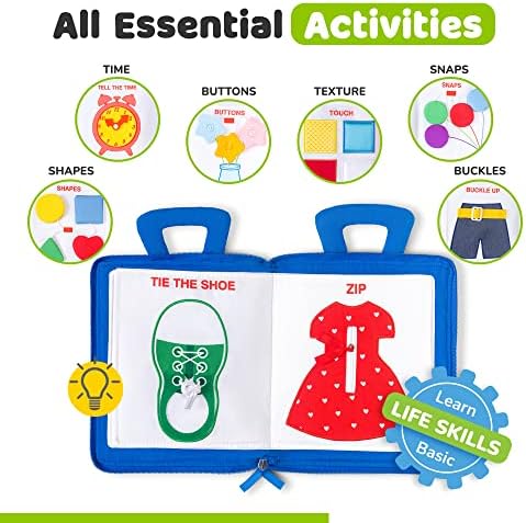 Toddler Travel Toys for Airplane and Car Rides, Busy Book for Toddlers 1-3 - Image 4