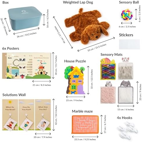 ODOXIA Calm Down Corner Kit for Classrooms | Sensory Tools for Kids | Includes Plush, Posters, Solutions Wall, Fidget Toys | Special Education - Image 4