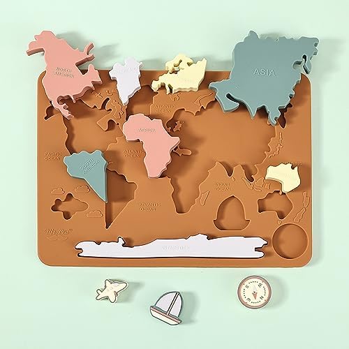Mr. Pen- Silicone World Map Puzzle, 11.5” x 8.2”, Puzzle for Kids - Image 5