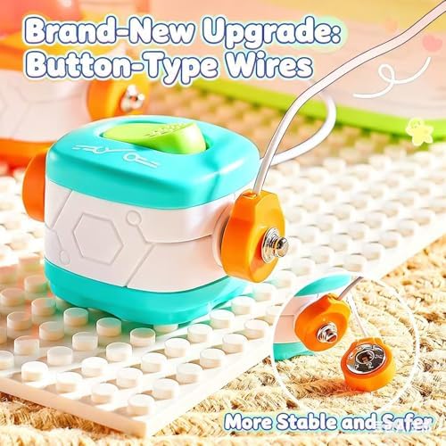Science Kits for Kids - STEM Educational Circuits Kit for Kids, 168 Projects 37 Circuit Parts Electronics Building Blocks, Science Experiment Toy - DIY Engineering Gift for Boys Girls Ages 3+ - Image 4
