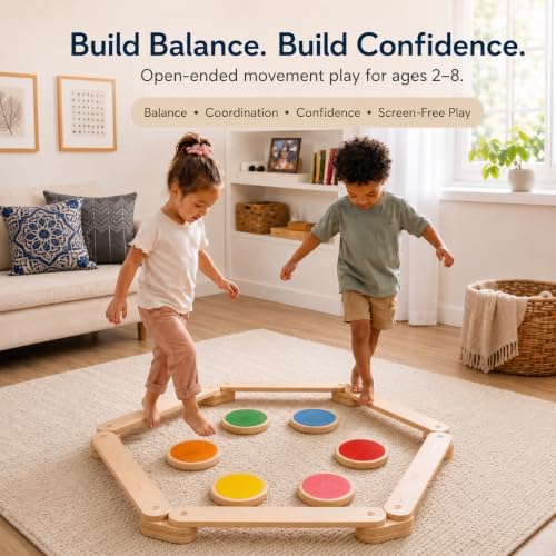 Avenlur Majesty Balance Beam for Kids, Toddler Stepping Stones Set - Image 2