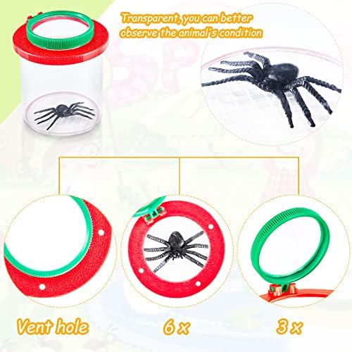 Skylety 4 Pcs Insert Bug Viewer Magnifier Backyard Explorer Bug Catcher Kit - Image 3