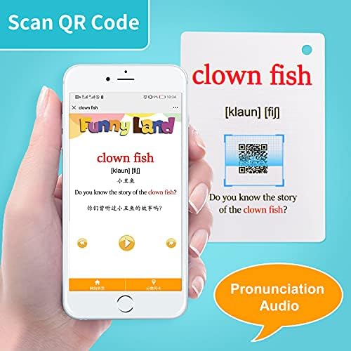 Lilias Sea Animals Flash Cards, Toddler Learning Toys, Preschool Learning Toys, Homeschool Supplies, Learning Supplies for Kindergarten, 4.3 X 3.14 Inch, 20 Cards in Set - Image 3