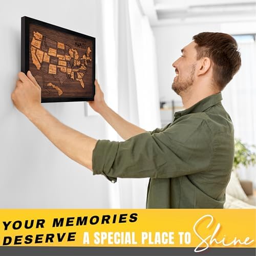 flinelife USA Landmarks Travel Map, 13x11, Wooden USA Map Puzzle, Perfect For Couples and Families Gift - Image 6