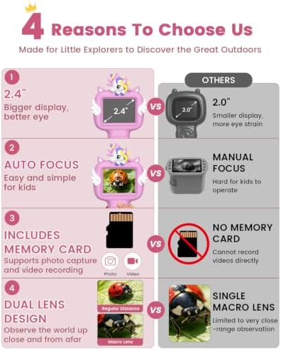 Outdoor Portable Kids Microscope: Handheld Microscope Auto Focus - Image 3