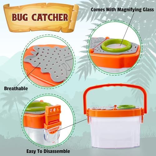ESSENSON Bug Catcher and Kids Explorer Kit, Outdoor Bug Catching Explorer Adventure Kit with Binoculars, Summer Outdoor Toys for Kids Ages 4-8 - Image 3