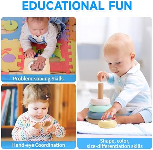 WOODMAM Montessori Toys for Babies 7-12 Months, 9 in 1 Educational Play Kit - Image 6