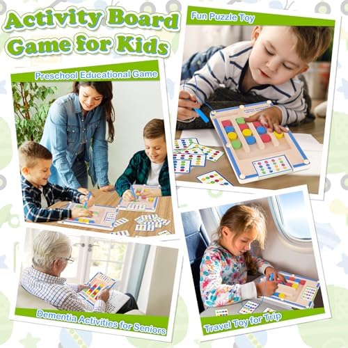 Montessori Toys for 3 4 5 6 Year Old Boys Girl, Kids Magnetic Wooden Maze - Image 5