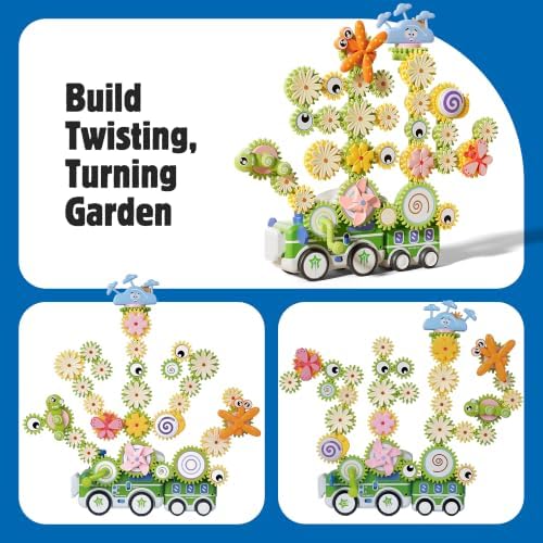 4 in 1 STEM Gear Toys for Kids Ages 3+, Educational Building Blocks, 71Pcs - Image 3
