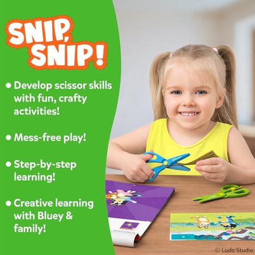 Skillmatics Snip Snip Bluey, Scissor Skills Toy, Felt Craft, Gift for Kids - Image 3