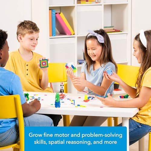 PLUS PLUS 600 Piece Neon Mix - Mini Waffle Blocks, Classroom Must Haves - Image 5