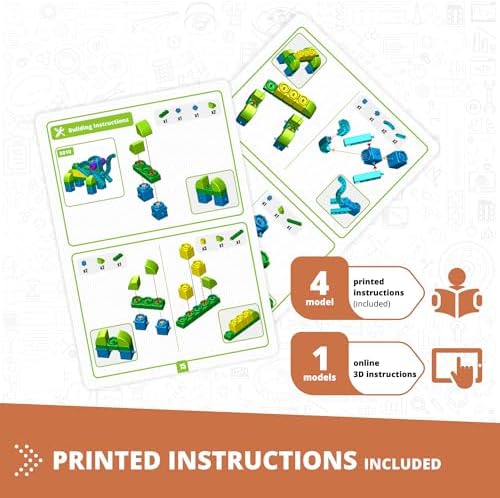 Engino STEAM Labs, Learning About Wild Animals, Construction Toys for Ages 3+, Building Blocks, STEM Kit for Girls & Boys, Preschool Educational Toys (5 Models) - Image 5