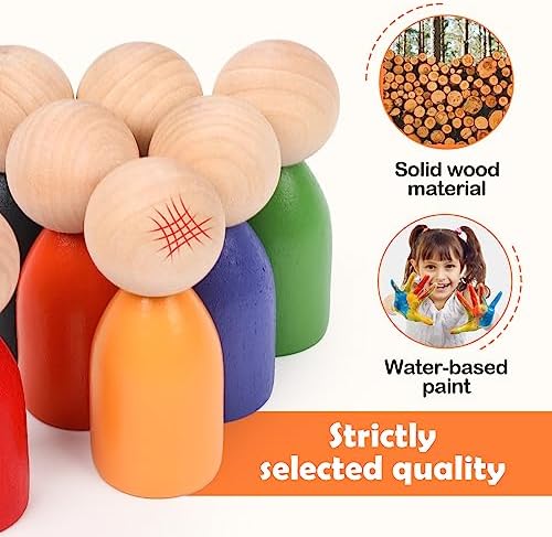 Montessori Wooden Balls in Cups Color Sorting Toy for Toddlers Ages 3+ - Image 4