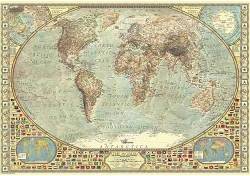 Anatolian Puzzle - World Map, 2000 Piece Jigsaw Puzzle, #3935 by AnatolianJigsawPuzzles