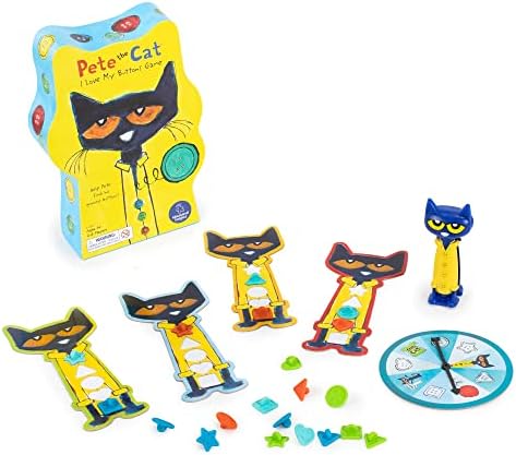 Educational Insights Pete The Cat I Love My Buttons Game - Shape Matching Games for Toddlers 3-5, Turn-Taking Kids Games, Toddler Fine Motor Skills Toys, Preschool Learning Activities - Image 2