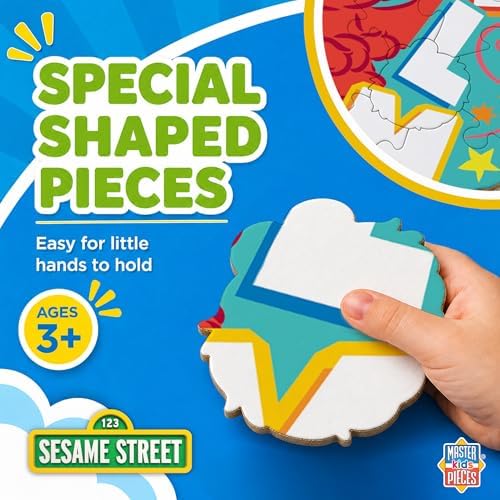 Masterpieces Sesame Street Shaped Floor Puzzle - Elmo, Jumbo 36 Piece - Ages 4+ - Image 7