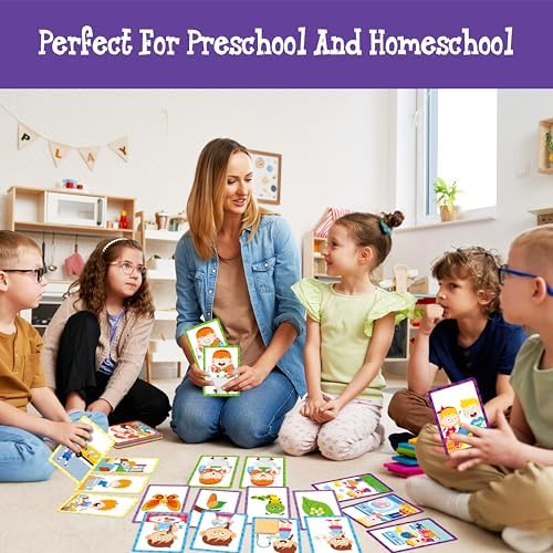 4-Scene Sequencing Cards, 72 Sequence Card Game for Preschool, Kids Learning Order and Logic, Speech Therapy Materials for Autism, Early Learning Activity-Storytelling, Social Skills,Sentence Building - Image 6