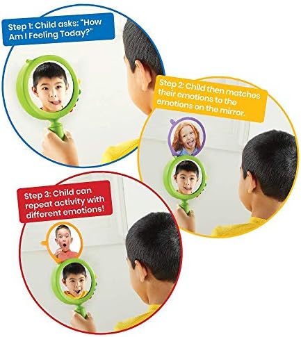 hand2mind Feelings Family Hand Puppets and See My Feelings Mirror | Social Emotional Learning Activities - Image 7