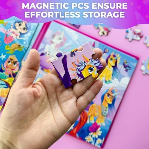 Magnetic Puzzles for Toddlers 3-5 - 2x48 Pieces Travel Games for Kids 2-4 - Image 5