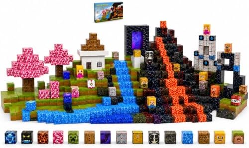 200PCS Magnetic Building Blocks for Kids Ages 3+ - STEM Lava Magnet Cubes Educational Set, Montessori Sensory Learning Toys for Boys & Girls, Indoor Outdoor Kids Birthday Gift. by Unknown