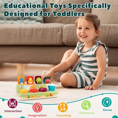 Cause & Effect Pop Up Dinosaur Sensory Toy — Early Learning Toys for 12-18M - Image 6