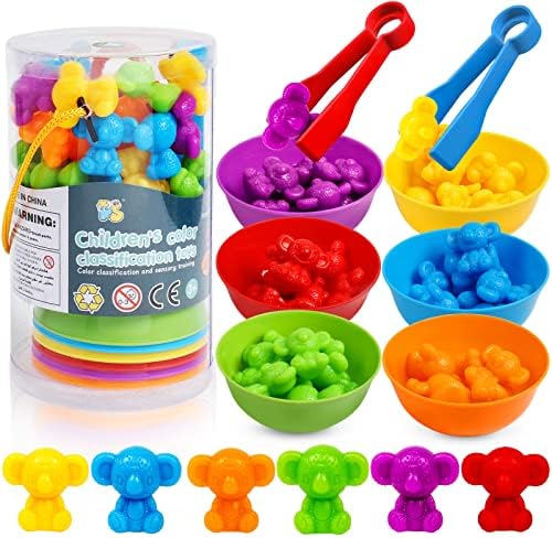 Counting Koalas Toys Matching Games with Sorting Bowls Sorting Toy for Toddlers Preschool Learning Activities for Math Color Sensory Montessori Fine Motor Skills Toys for 3 4 5 Years Old Boys Girls by SHAPGEI