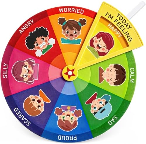 Feelings Emotion Wheel for Kids Feeling Emotions Chart for Toddlers by ZyraGleam