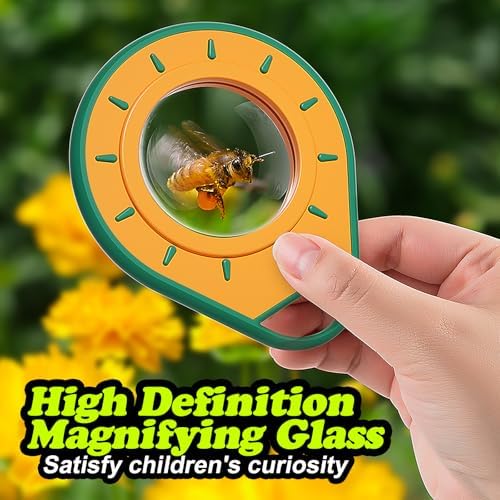 Camping Toys for Kids, Outdoor Observation Box Set, 10-Piece Nature Exploration Kit with Bug Container, Magnifier, Foldable Telescope, Bug Net, Safety Goggles, Ages 3-6 Birthday - Image 7
