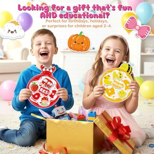 slapaflife Montessori Color Sorting Toys for Toddlers 2-4,Fine Motor Toys for Toddlers 3-4, Busy Book Preschool Learning Activities, and Toddler Matching Games for Learning and Gift Ideas. - Image 5